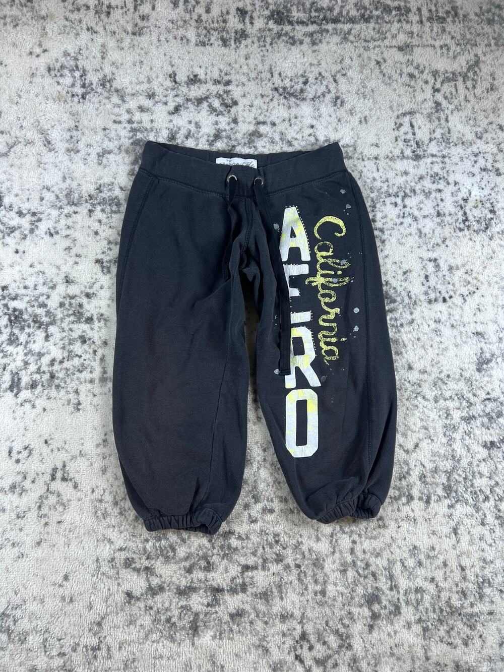 Vintage Aeropostale Sweatpants Adult Medium Black Y2k Baggy Fit